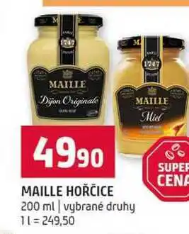 Terno MAILLE HOŘČICE 200 ml vybrané druhy nabídka