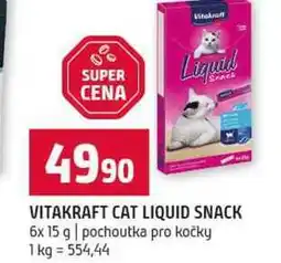 Terno VITAKRAFT CAT LIQUID SNACK 6x 15 g pochoutka pro kočky nabídka