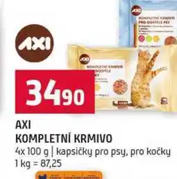 Terno AXI KOMPLETNÍ KRMIVO 4x 100 g kapsičky pro psy, pro kočky nabídka