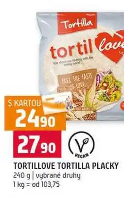 Terno TORTILLOVE TORTILLA PLACKY 240 g vybrané druhy nabídka
