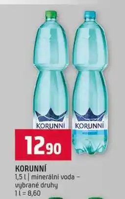 Terno KORUNNÍ 1,5l minerální voda vybrané druhy nabídka
