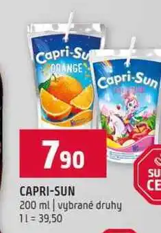 Terno Capri-Sun 200 ml vybrané druhy nabídka