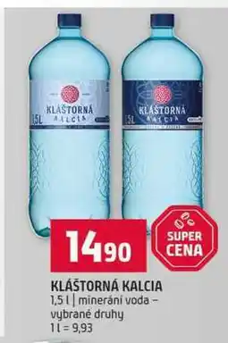 Terno KLÁŠTORNÁ KALCIA 1,5l minerání voda vybrané druhy nabídka