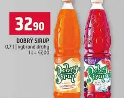 Terno DOBRÝ SIRUP 0,7l vybrané druhy nabídka