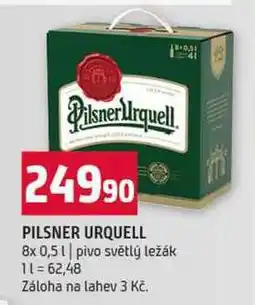 Terno PILSNER URQUELL 8x 0,5l pivo světlý ležák nabídka