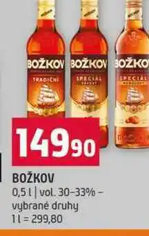 Terno BOŽKOV 0,5l vol. 30-33% vybrané druhy nabídka