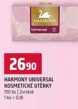 Terno HARMONY UNIVERSAL KOSMETICKÉ UTĚRKY 150 ks 2vrstvé nabídka