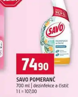 Terno SAVO POMERANČ 700 ml dezinfekce a čistič nabídka