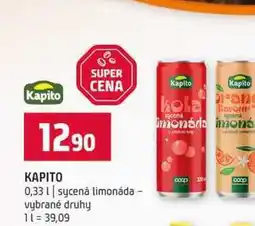 Terno KAPITO 0,33l sycená limonáda vybrané druhy nabídka