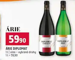 Terno ÁRIE DIPLOMAT 1l vino vybrané druhy nabídka