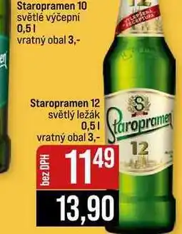 Jip Staropramen 10 světlé výčepní nabídka
