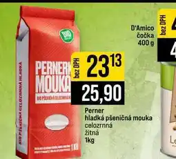 Jip Perner hladká pšeničná mouka celozrnná žitná nabídka