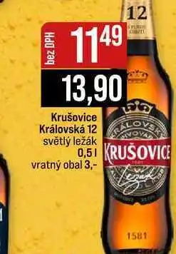 Jip Krušovice Královská 12 světlý ležák nabídka