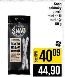 Jip Snaq salámky klasik mini chilli mini sýr nabídka