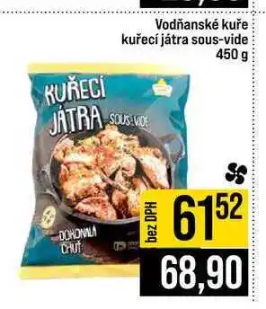 Jip Vodňanské kuře kuřecí játra sous-vide nabídka