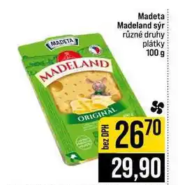 Jip Madeta Madeland sýr různé druhy plátky nabídka