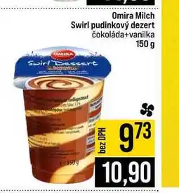 Jip Omira Milch Swirl pudinkový dezert čokoláda+vanilka 150 g nabídka