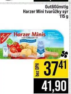 Jip Günstig Harzer Mini tvarůžky sýr nabídka