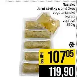 Jip Nasiako Jarní závitky s omáčkou vegetariánské kuřecí vepřové nabídka