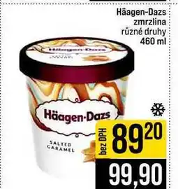 Jip Häagen-Dazs zmrzlina různé druhy nabídka