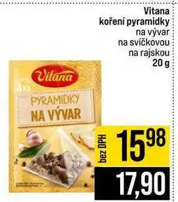 Jip Vitana koření pyramidky na vývar na svíčkovou na rajskou nabídka