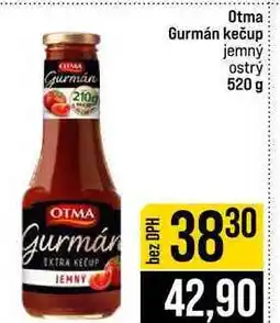 Jip Otma Gurmán kečup jemný ostrý nabídka