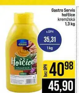 Jip Gastro Servis hořčice kremžská nabídka