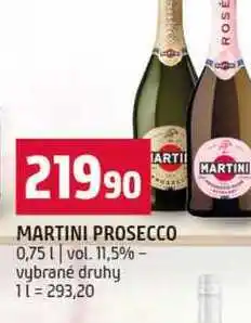 Terno MARTINI PROSECCO 0,75l vol. 11,5% vybrané druhy nabídka