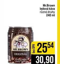 Jip Mr.Brown ledová káva různé druhy nabídka