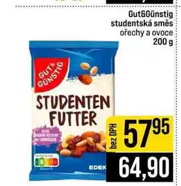 Jip Gut&Günstig studentská směs ořechy a ovoce nabídka