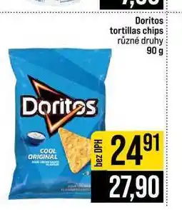 Jip Doritos tortillas chips různé druhy nabídka