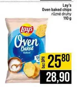 Jip Lay's Oven baked chips různé druhy nabídka