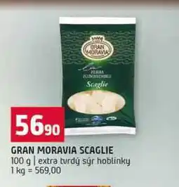 Terno GRAN MORAVIA SCAGLIE 100 g extra tvrdý sýr hoblinky nabídka