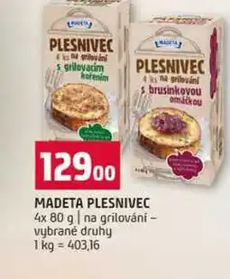 Terno MADETA PLESNIVEC 4x 80 g na grilování vybrané druhy nabídka