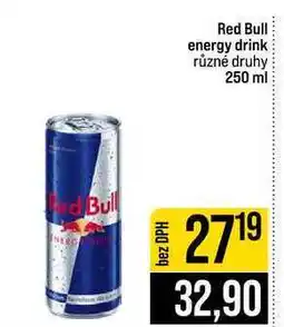 Jip Red Bull energy drink různé druhy nabídka