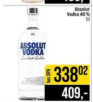 Jip Absolut Vodka 40% nabídka
