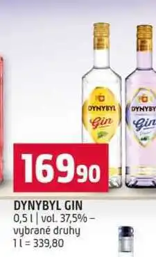 Terno DYNYBYL GIN 0,5l vol. 37,5% vybrané druhy nabídka
