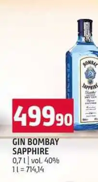 Terno GIN BOMBAY SAPPHIRE 0,7l vol. 40% nabídka