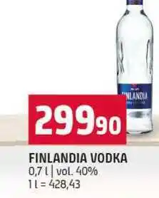 Terno FINLANDIA VODKA 0,7l vol. 40% nabídka