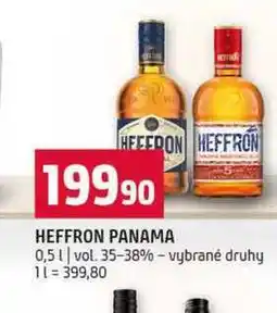 Terno HEFFRON PANAMA 0,5l vol. 35-38% vybrané druhy nabídka