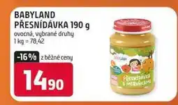 Terno BABYLAND PŘESNÍDÁVKA 190 g ovocná, vybrané druhy nabídka