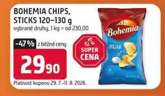 Terno BOHEMIA CHIPS, STICKS 120-130 g vybrané druhy nabídka