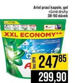 Jip Ariel prací kapsle, gel různé druhy 38-50 dávek nabídka