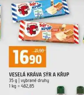 Terno VESELÁ KRÁVA SÝR A KŘUP 35 g vybrané druhy nabídka