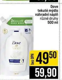 Jip Dove tekuté mýdlo náhradní náplň různé druhy nabídka