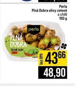 Jip Perla Plná Dobra olivy zelené s chilli nabídka