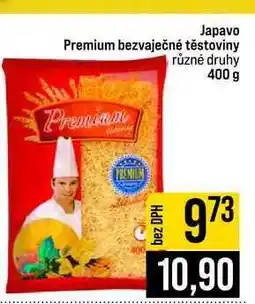 Jip Japavo Premium bezvaječné těstoviny různé druhy nabídka
