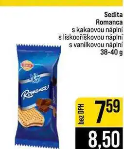 Jip Sedita Romanca s kakaovou náplní s lískooříškovou náplní s vanilkovou náplní nabídka