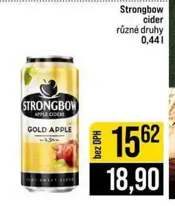 Jip Strongbow cider různé druhy nabídka