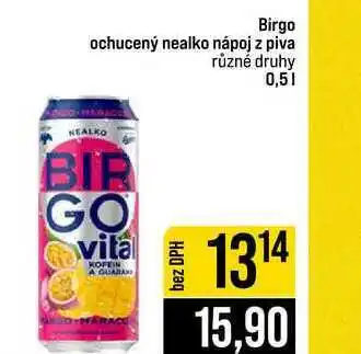 Jip Birgo ochucený nealko nápoj z piva různé druhy nabídka